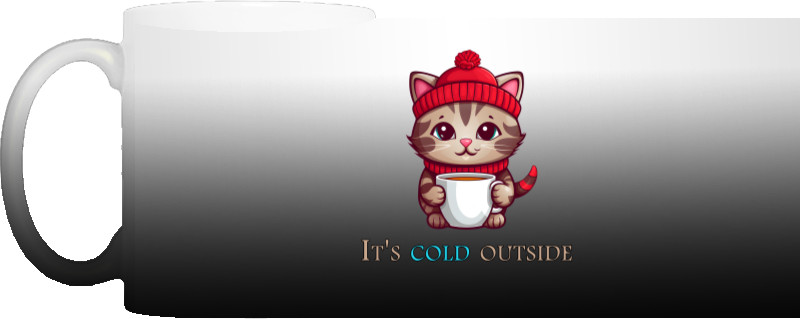 Freezing cat