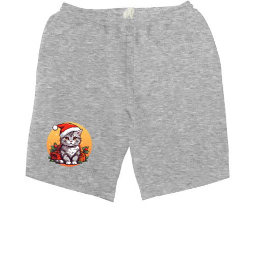 Men's Shorts - Christmas Cat - Mfest