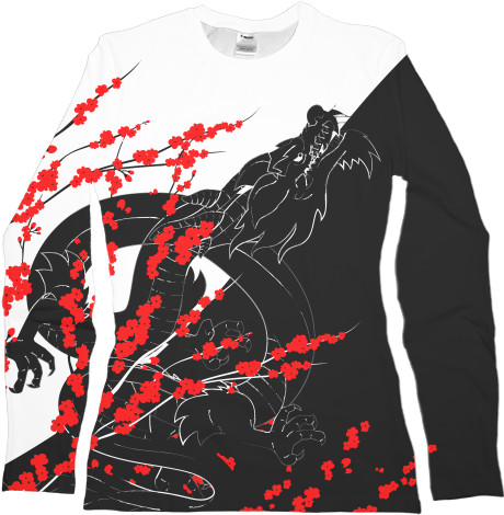 Women's Longsleeve Shirt 3D - Tokyo Dragon - Mfest