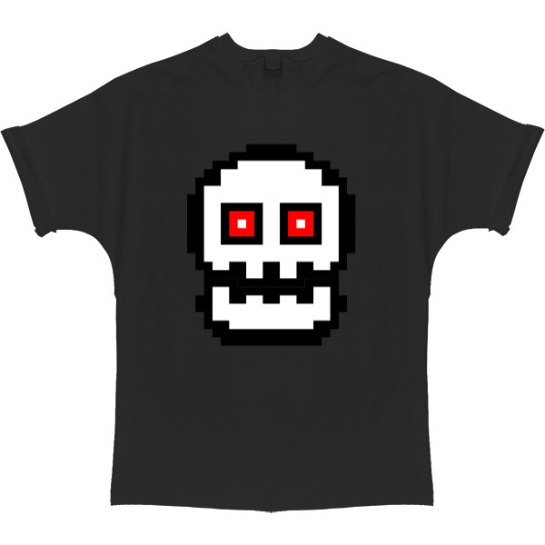 T-shirt Oversize - Geometry Dash Skull - Mfest