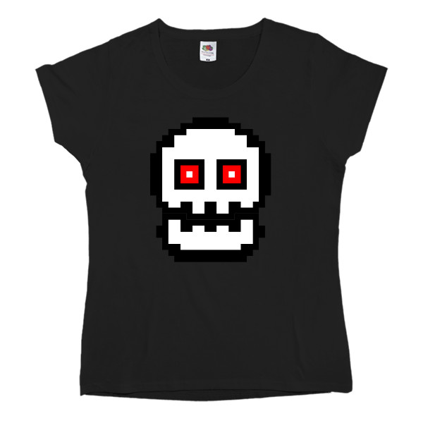 Women's T-shirt Fruit of the loom - Geometry Dash Skull - Mfest