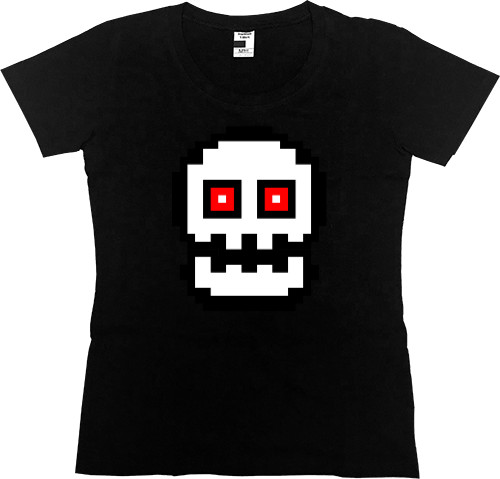 Women's Premium T-Shirt - Geometry Dash Skull - Mfest