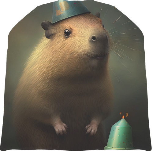 Hat 3D -  Capybara in a cap - Mfest