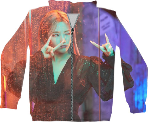 Unisex Zip-through Hoodie 3D - Jeon So Уeon - Mfest