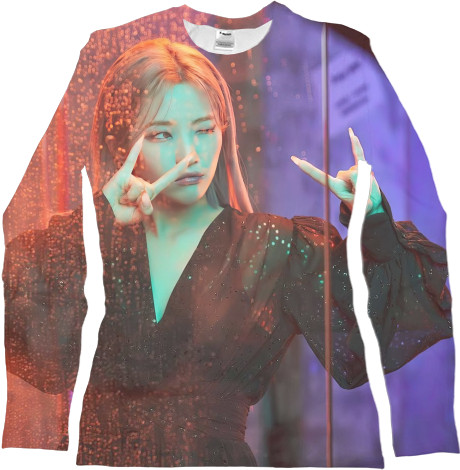 Women's Longsleeve Shirt 3D - Jeon So Уeon - Mfest