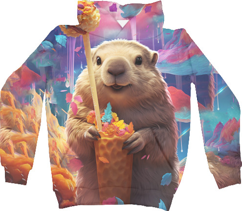 Unisex Hoodie 3D - Bright moments from the capybara - Mfest