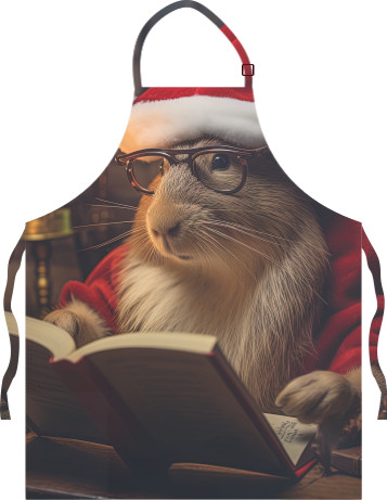 Light Apron - Capybara wearing a Santa Claus hat - Mfest