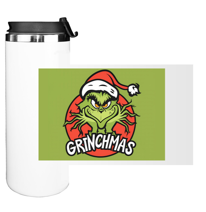 Water Bottle on Tumbler - Grinchmas - Mfest