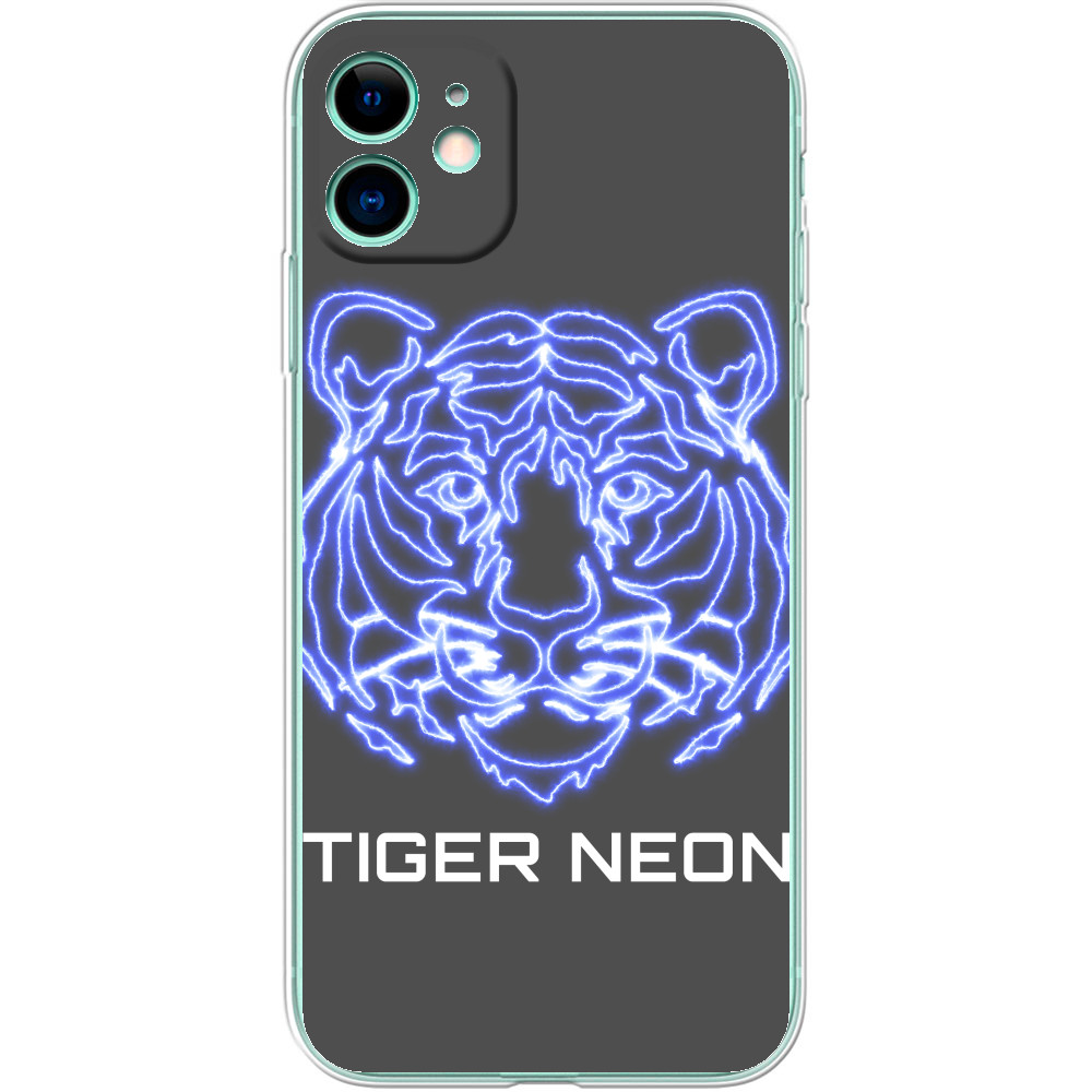 Tiger neon art