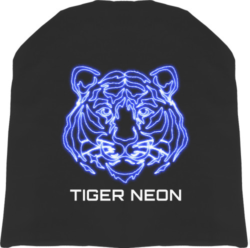 Шапка 3D - Tiger neon art - Mfest