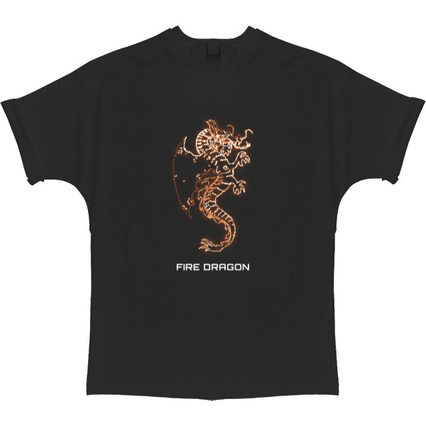 T-shirt Oversize - Fire Dragon - Mfest