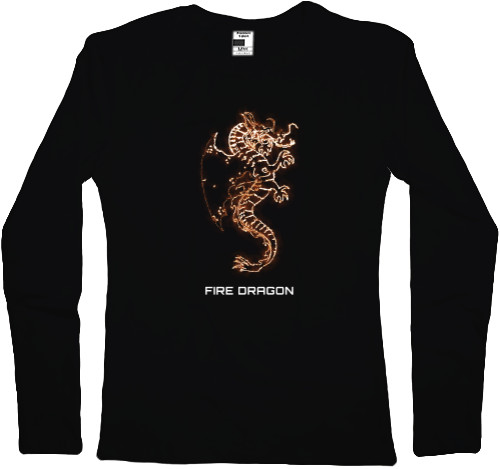 Women's Longsleeve Shirt - Fire Dragon - Mfest