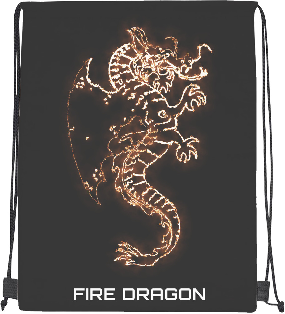 Drawstring Bag - Fire Dragon - Mfest