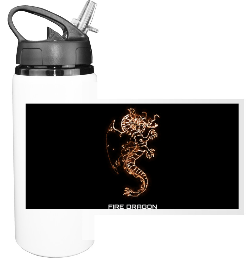 Sport Water Bottle - Fire Dragon - Mfest