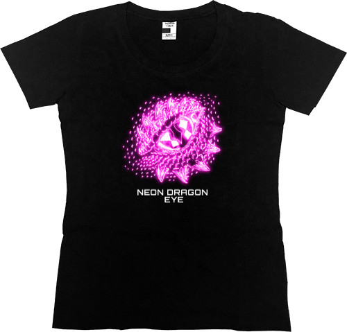 Women's Premium T-Shirt - Neon dragon eye - Mfest