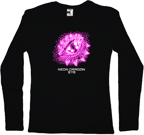 Women's Longsleeve Shirt - Neon dragon eye - Mfest