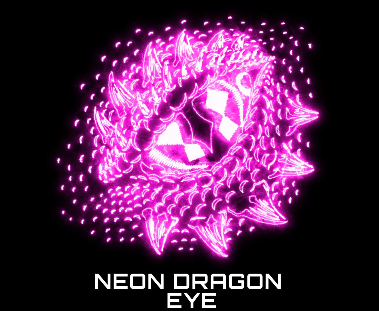 Будинок Дракона / House of the Dragon - Килимок для мишки - Neon dragon eye - Mfest