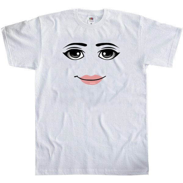 Kids' T-Shirt Fruit of the loom - Roblox Woman Face - Mfest