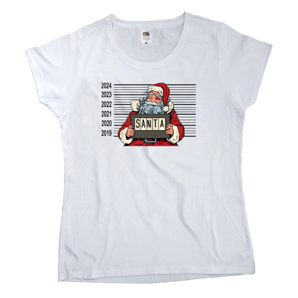 Women's T-shirt Fruit of the loom - santa claus - Mfest