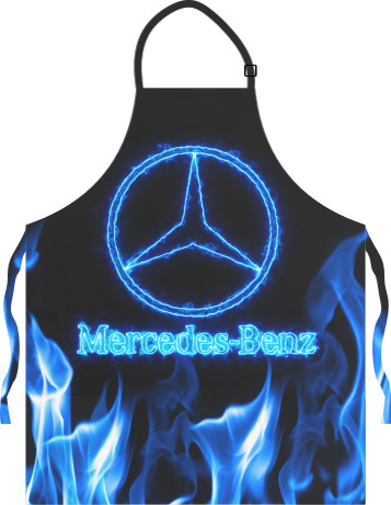 Light Apron - Mercedes-benz blue neon - Mfest