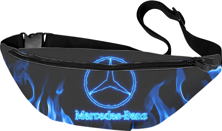 Mercedes-benz blue neon