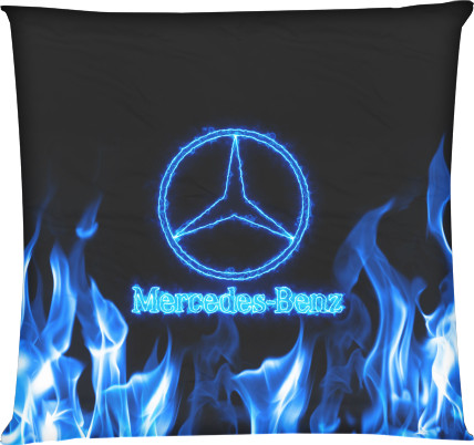 Mercedes-benz blue neon