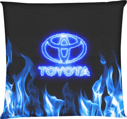 Square Throw Pillow - Toyota Neon - Mfest