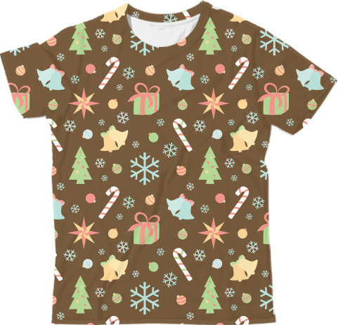 Man's T-shirt 3D - Christmas Pattern 2 - Mfest