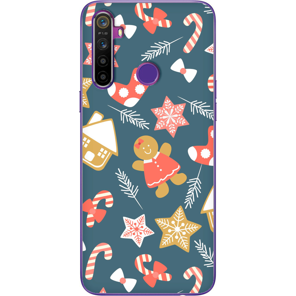 Чехол Realme - Christmas Pattern 5 - Mfest