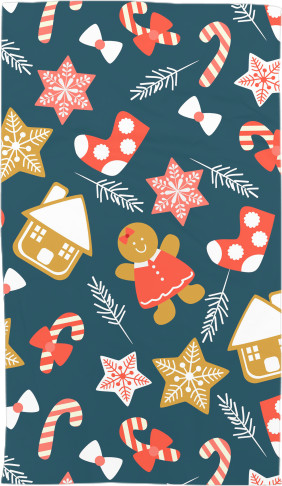 Towel 3D - Christmas Pattern 5 - Mfest