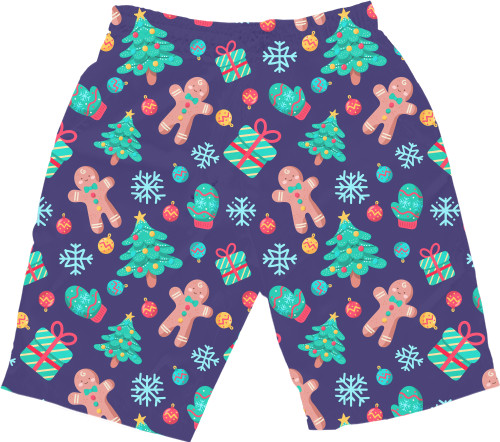 Men's Shorts 3D - Christmas Pattern 3 - Mfest