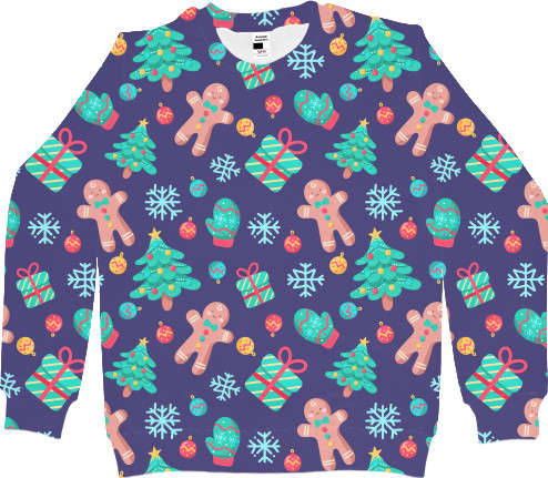 Kids' Sweatshirt 3D - Christmas Pattern 3 - Mfest