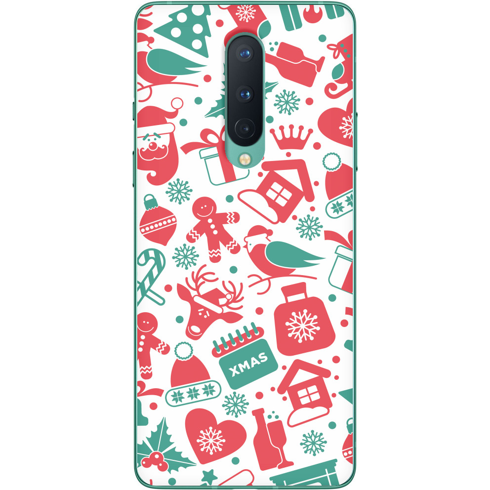 Чехол OnePlus - Christmas Pattern 1 - Mfest