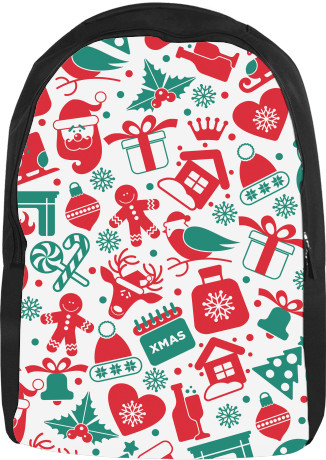 Backpack 3D - Christmas Pattern 1 - Mfest