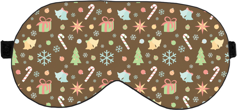 Sleep Mask 3D - Christmas Pattern 2 - Mfest