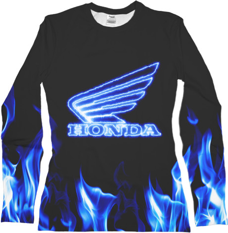 Women's Longsleeve Shirt 3D - HONDA Neon - Mfest