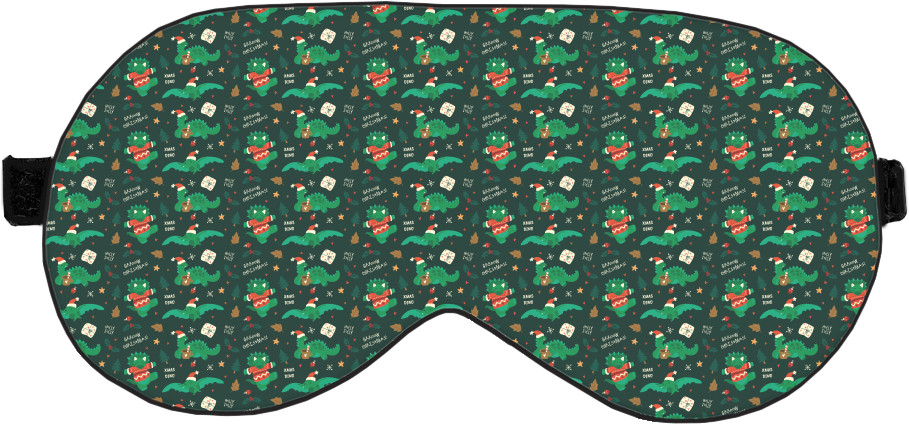 Sleep Mask 3D - New Year's dinosaurs - Mfest