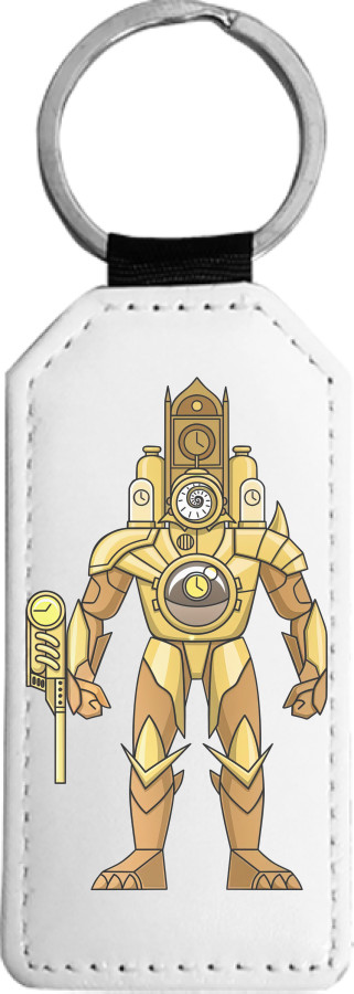 Rectangular Keychain - Titan Clock Man - Mfest