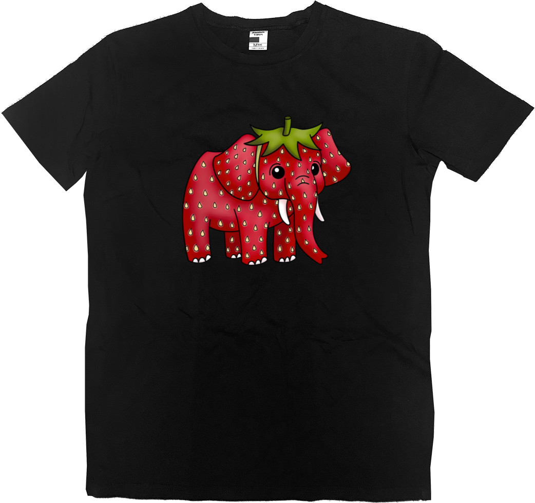 Футболка Преміум Чоловіча - Strawberry Elephant - Mfest