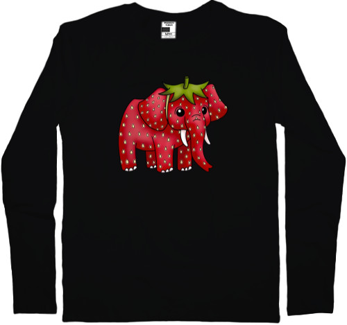 Men's Longsleeve Shirt - Strawberry Elephant - Mfest