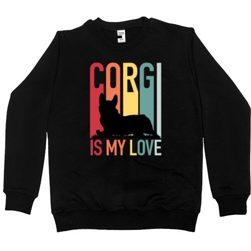 Men’s Premium Sweatshirt - Corgi is My Love - Mfest