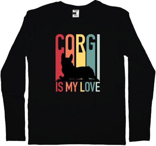 Kids' Longsleeve Shirt - Corgi is My Love - Mfest