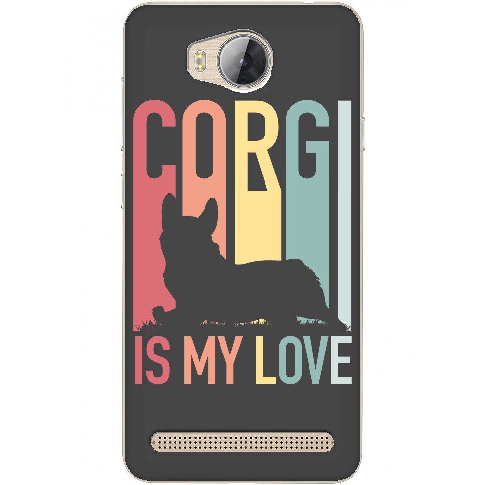 Чехол Huawei - Corgi is My Love - Mfest