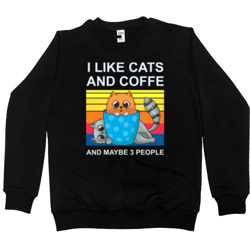 Men’s Premium Sweatshirt - I like cats - Mfest