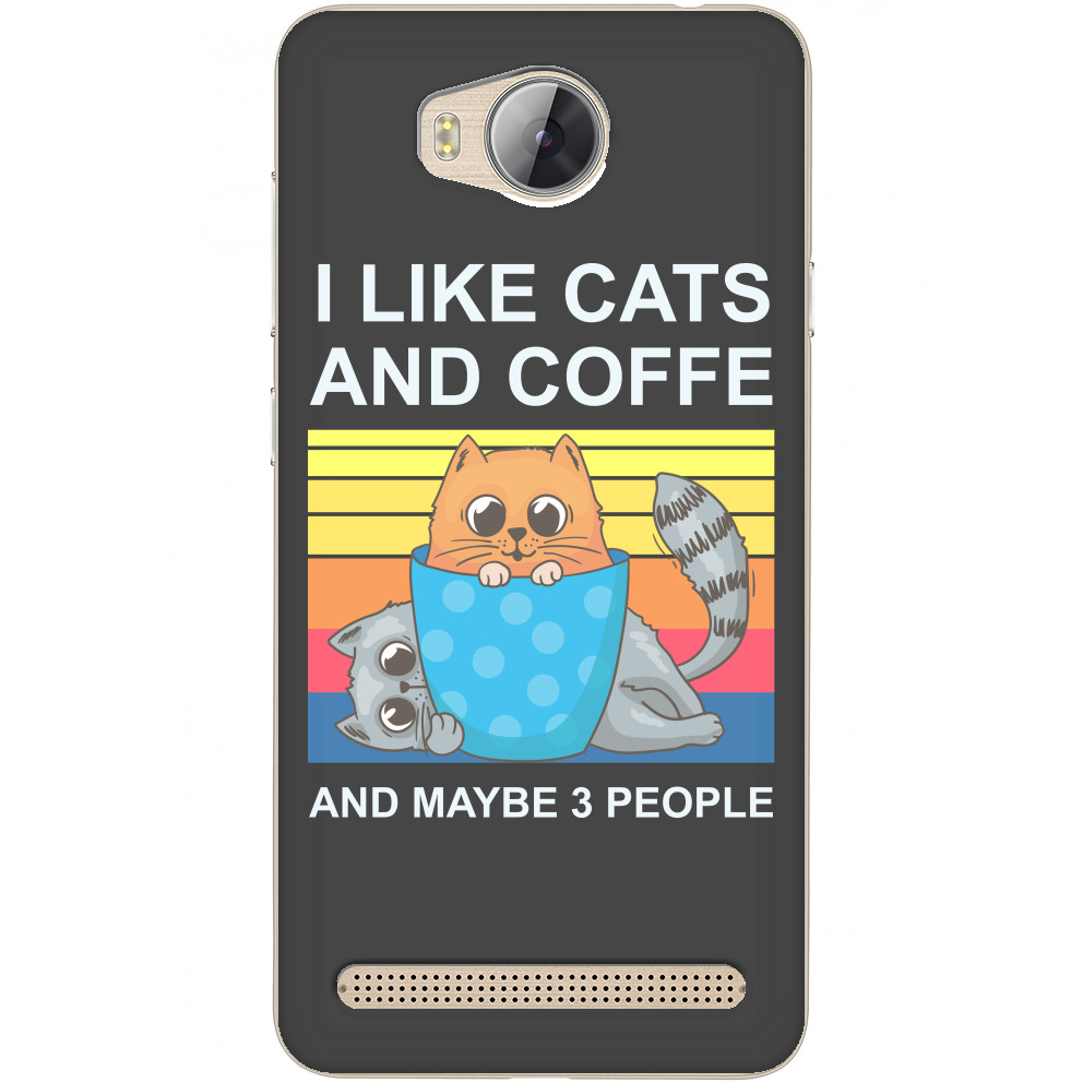 Чехол Huawei - I like cats - Mfest