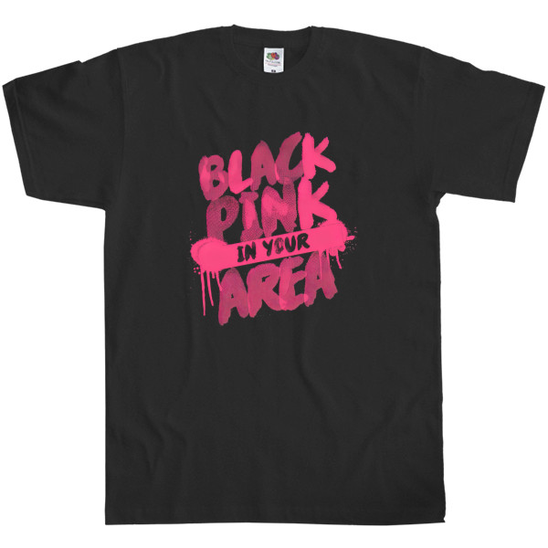 Men's T-Shirt Fruit of the loom -  Blackpink logo - Mfest