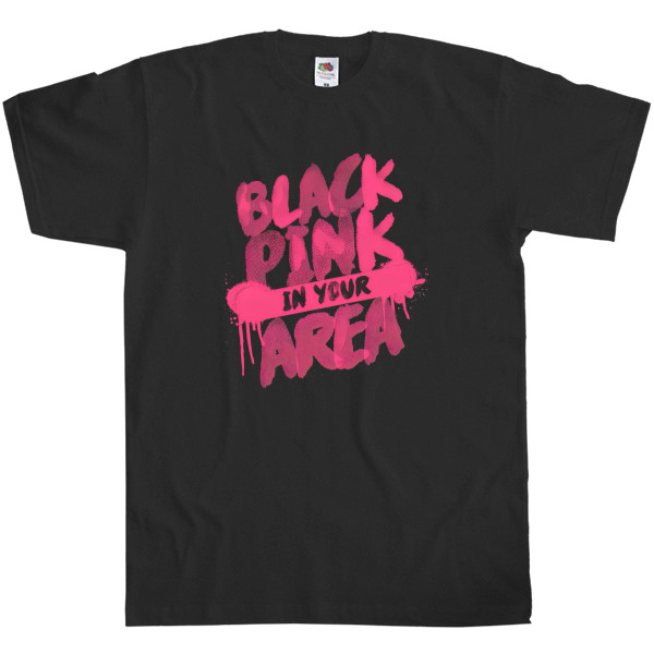 Kids' T-Shirt Fruit of the loom -  Blackpink logo - Mfest