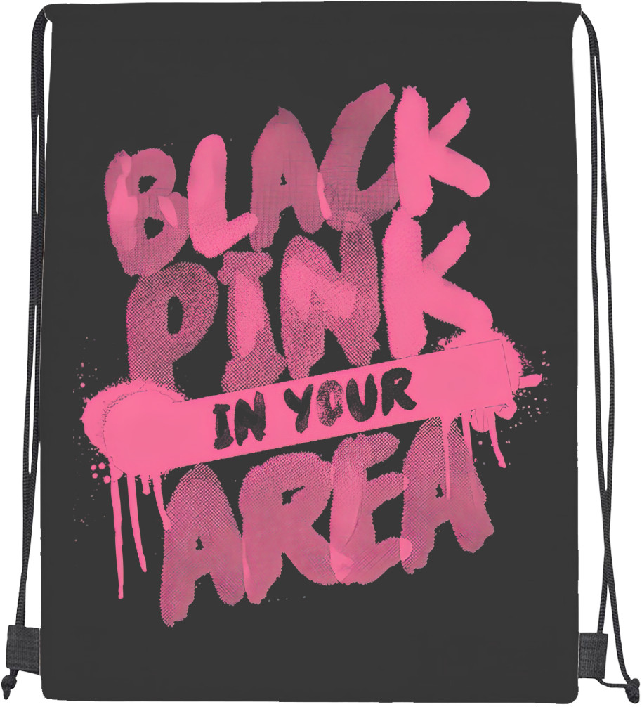 Drawstring Bag -  Blackpink logo - Mfest