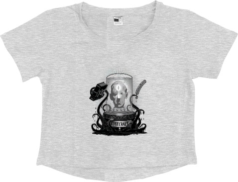 Women's Cropped Premium T-Shirt - Lovecraft - Mfest