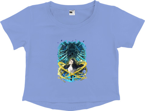 Women's Cropped Premium T-Shirt - Howard Phillips Lovecraft - Mfest